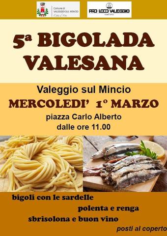 1 marzo 2017 Bigolada Valesana in Piazza Carlo Alberto